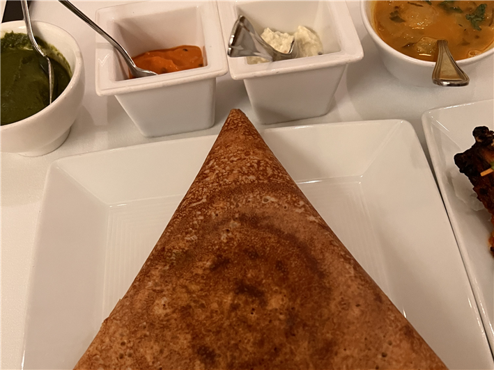 dosa and chutneys